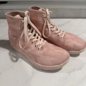 Nobull High Top Superfrabric Rose Camo Trainers W 6.5  M 5 EUC